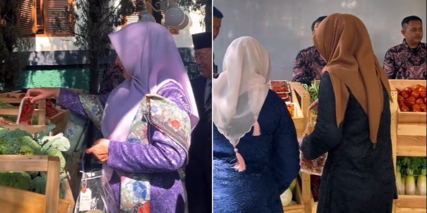 Viral Momen Pernikahan Bagi-bagi Souvenir Sayuran Segar, Antusias Tamu Undangan Curi Perhatian