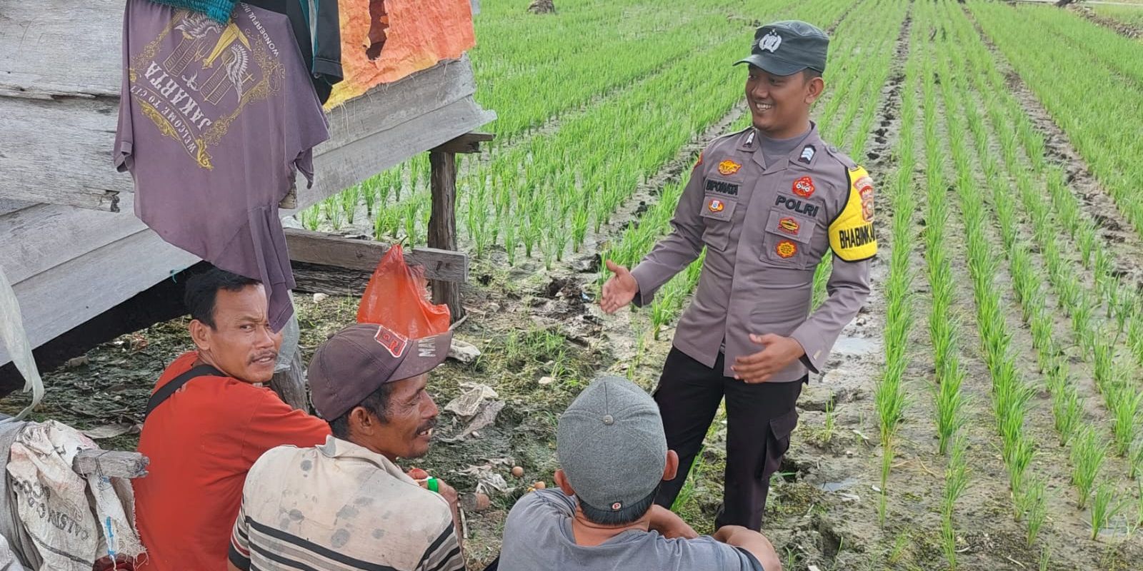 Wujudkan Ketahanan Pangan, Personel Polri Rutin Datangi Para Petani