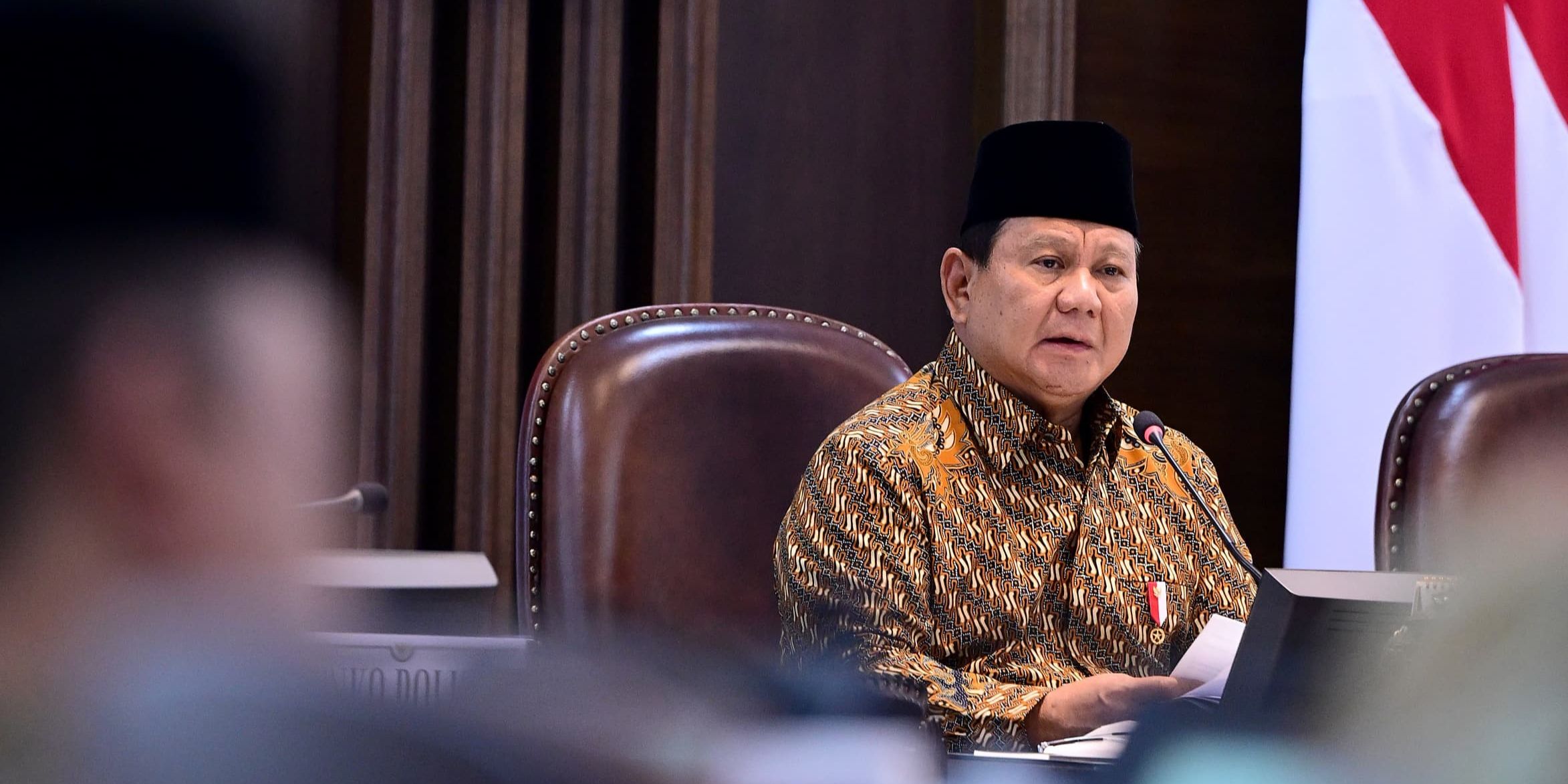 VIDEO: Pidato Pertama Prabowo Depan Menteri 