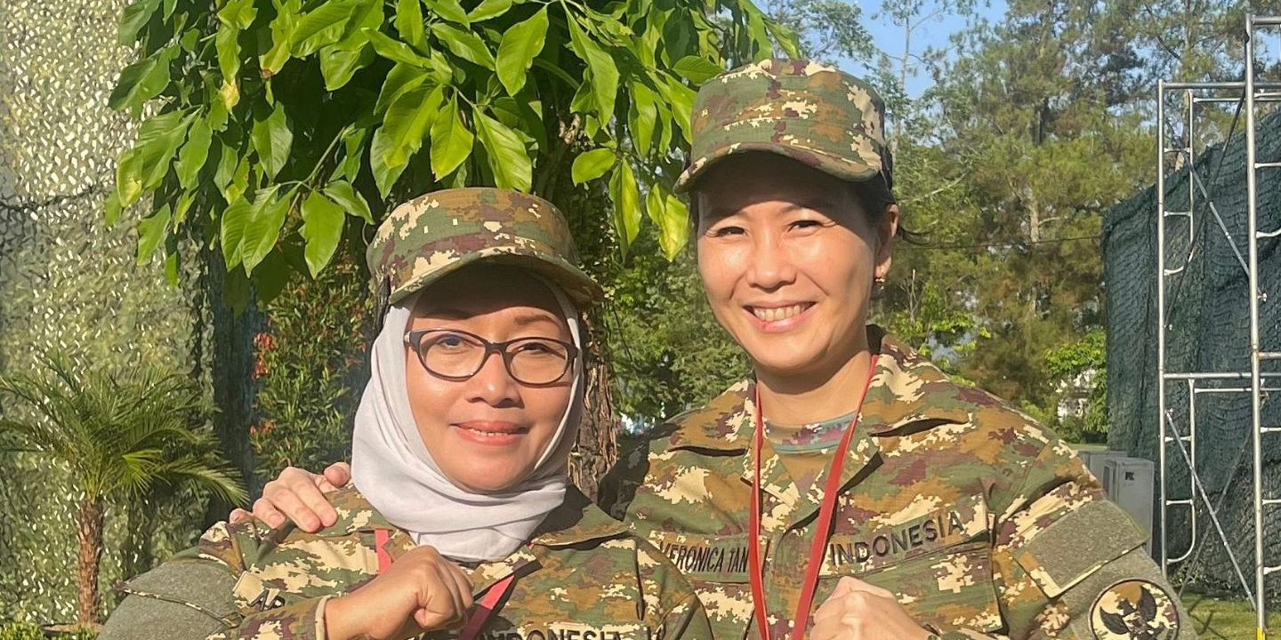 Sangar Mengenakan Seragam Loreng, Potret Veronica Tan Eks Istri Ahok Semakin Bersinar saat Pendidikan di Magelang