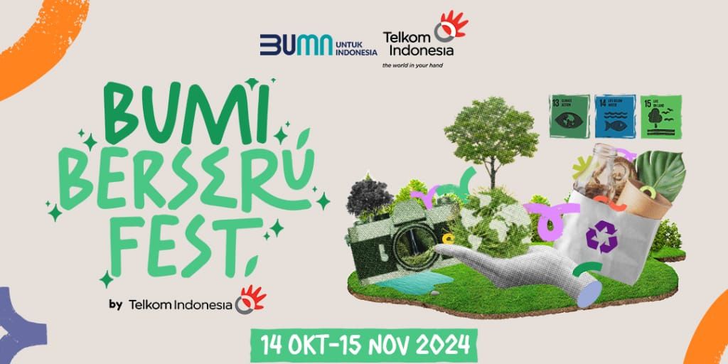 Telkom Ajak Masyarakat Melestarikan Lingkungan melalui Kompetisi Bumi Berseru Fest 2024