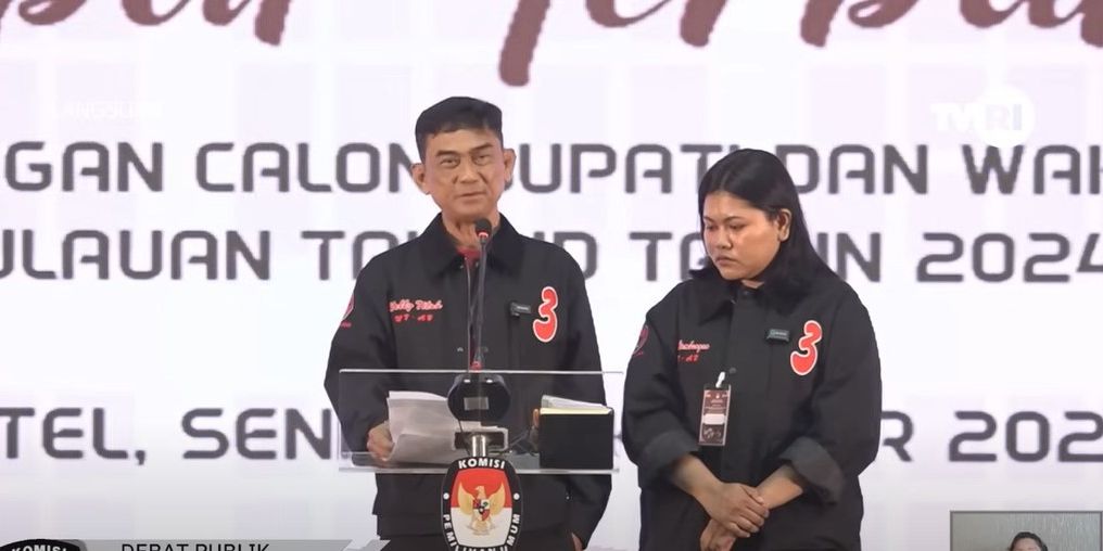 Momen Lucu Debat Pilkada Talaud, Cabup Nomor Urut 3 Belepotan Sebut Digitalisasi: Dig, Digili