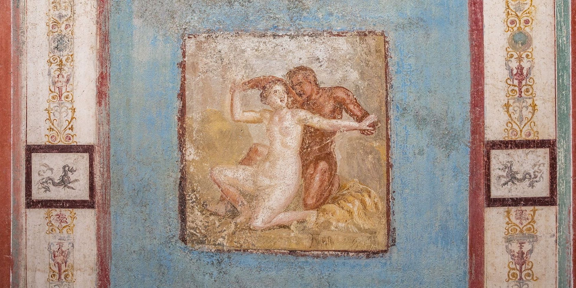 FOTO: Pukau Arkeolog, Ini Penampakan Mural Erotis Romawi Kuno Ditemukan di Reruntuhan Kota Pompeii