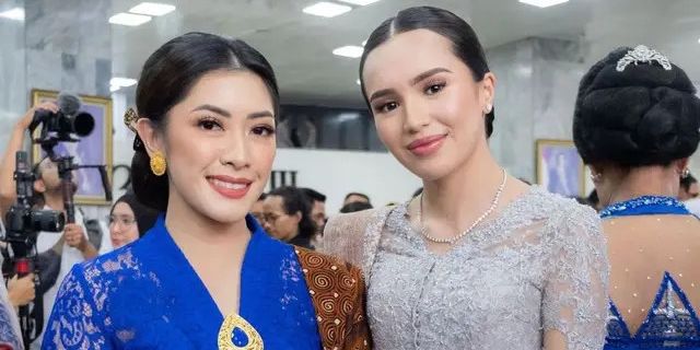 Potret Adu Gaya Aliya Rajasa & Beby Tsabina Dampingi Suami Dilantik Jadi Anggota DPR, Cantik Berkebaya