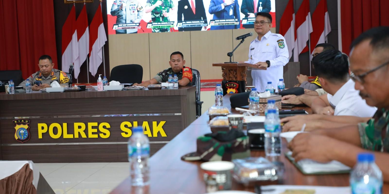 Debat Pilkada Siak Digelar di Luar Kota, Polres Bahas Skema Pengamanan Lintas Sektor