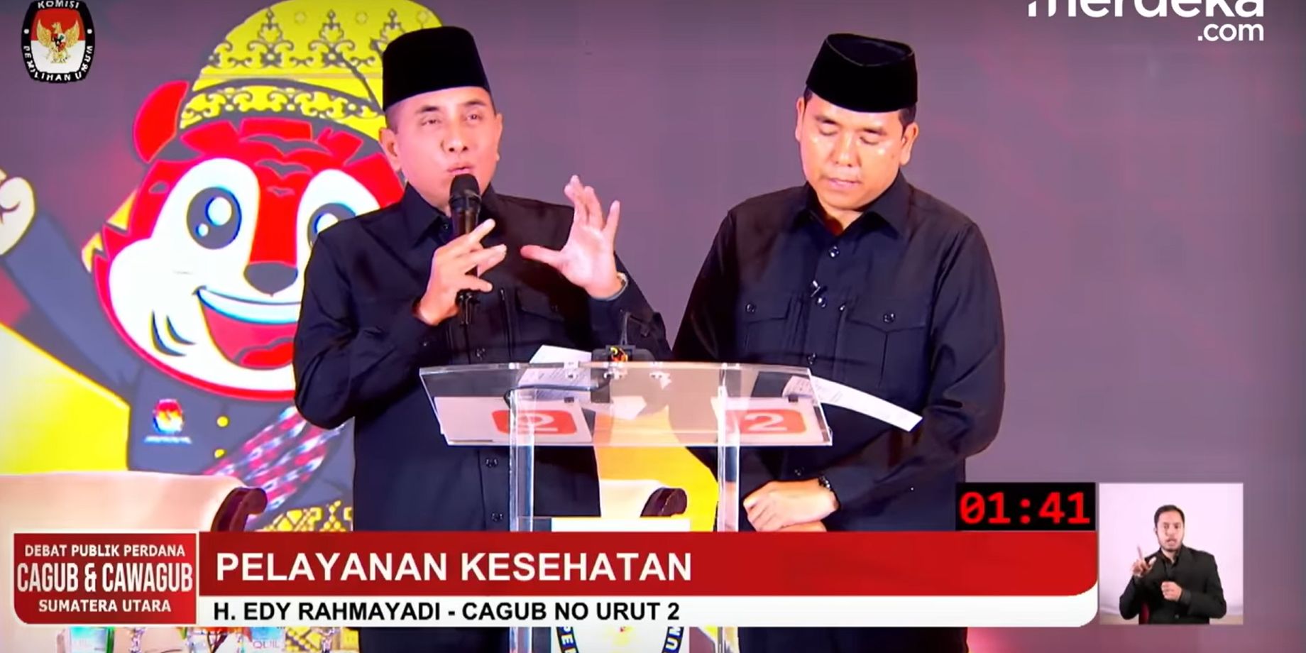 VIDEO: Edy Tatap Tajam Tegas Ungkit Pungli di Debat Sumut Sampai Bobby Tertunduk