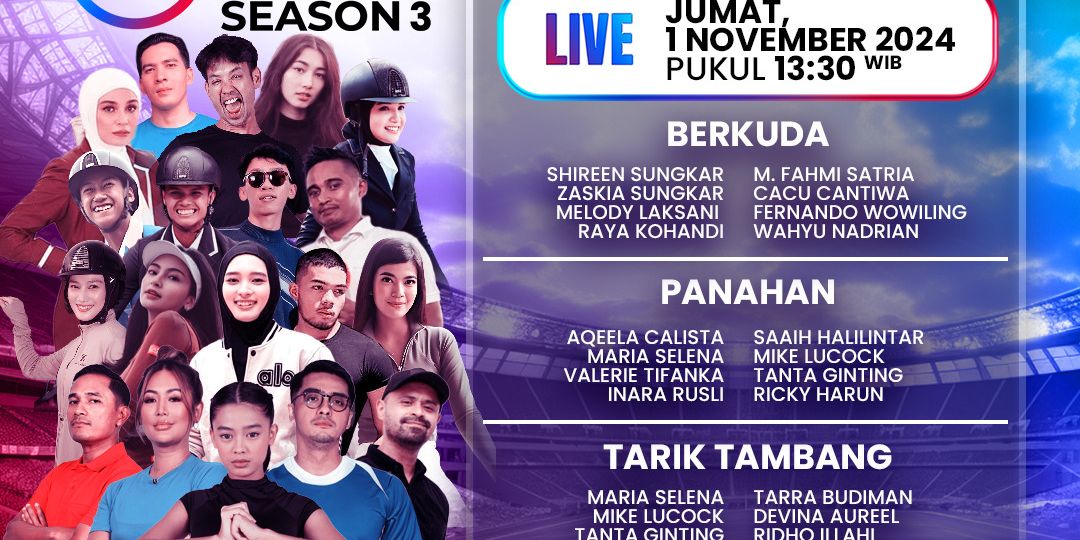 TOSI Season 3 Masuki Pekan Terakhir, Ricky Harun, Aqeela Calista & Mike Lucock Bertanding di Cabor Panahan