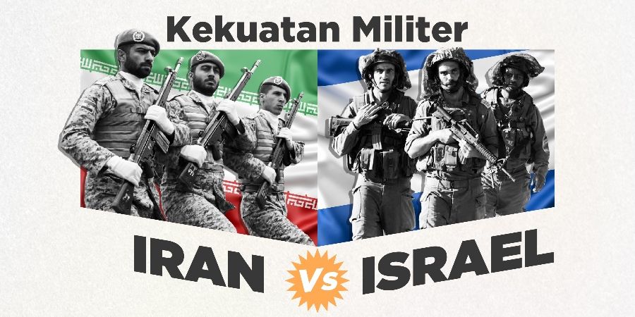 Infografis: Peta Kekuatan Militer Iran vs Israel