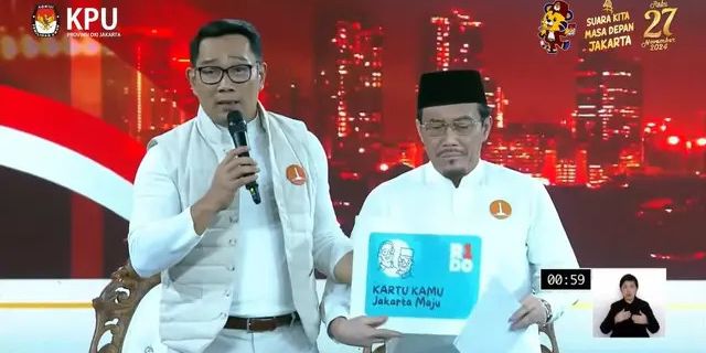 Ridwan Kamil Pamer ‘Kartu Kamu’ di Debat Perdana, Simak Isi Bantuannya