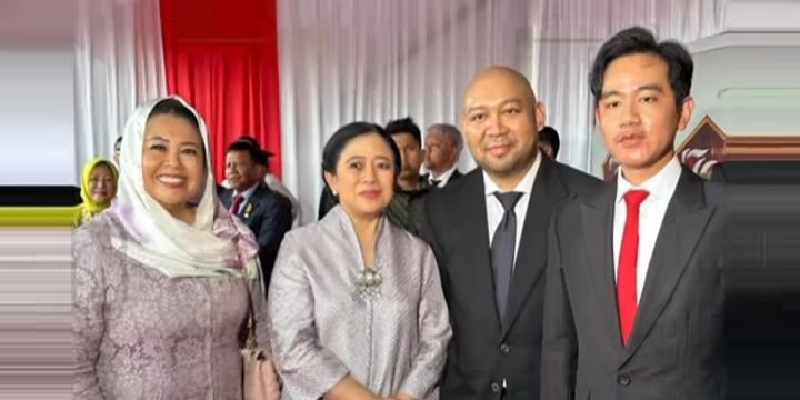 Begini Gaya Didit, Gibran, Yenny Wahid dan Puan saat Foto Bersama