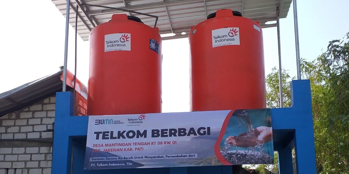 Investasi Masa Depan yang Lebih Sehat, Telkom Salurkan Bantuan  Sanitasi Air Bersih