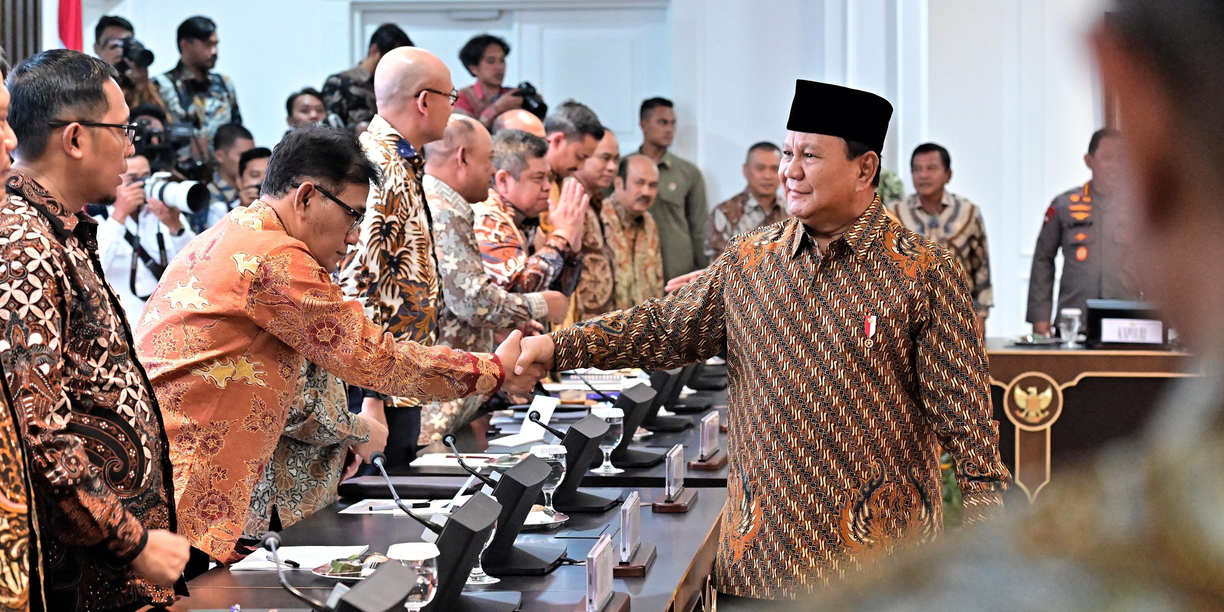 Prabowo Kumpulkan Semua Ketum Partai Pendukung di Istana, Ini yang Dibahas