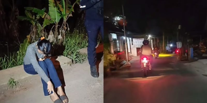 Wanita Ditinggal Teman Pria di Hutan Tengah Malam, Pak Polisi Gercep Jemput Lewati Jalanan Sepi