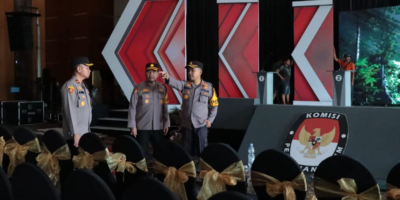 Kapolres Kampar Pimpin Persiapan Pengamanan Tiga Lapis Debat Pilkada