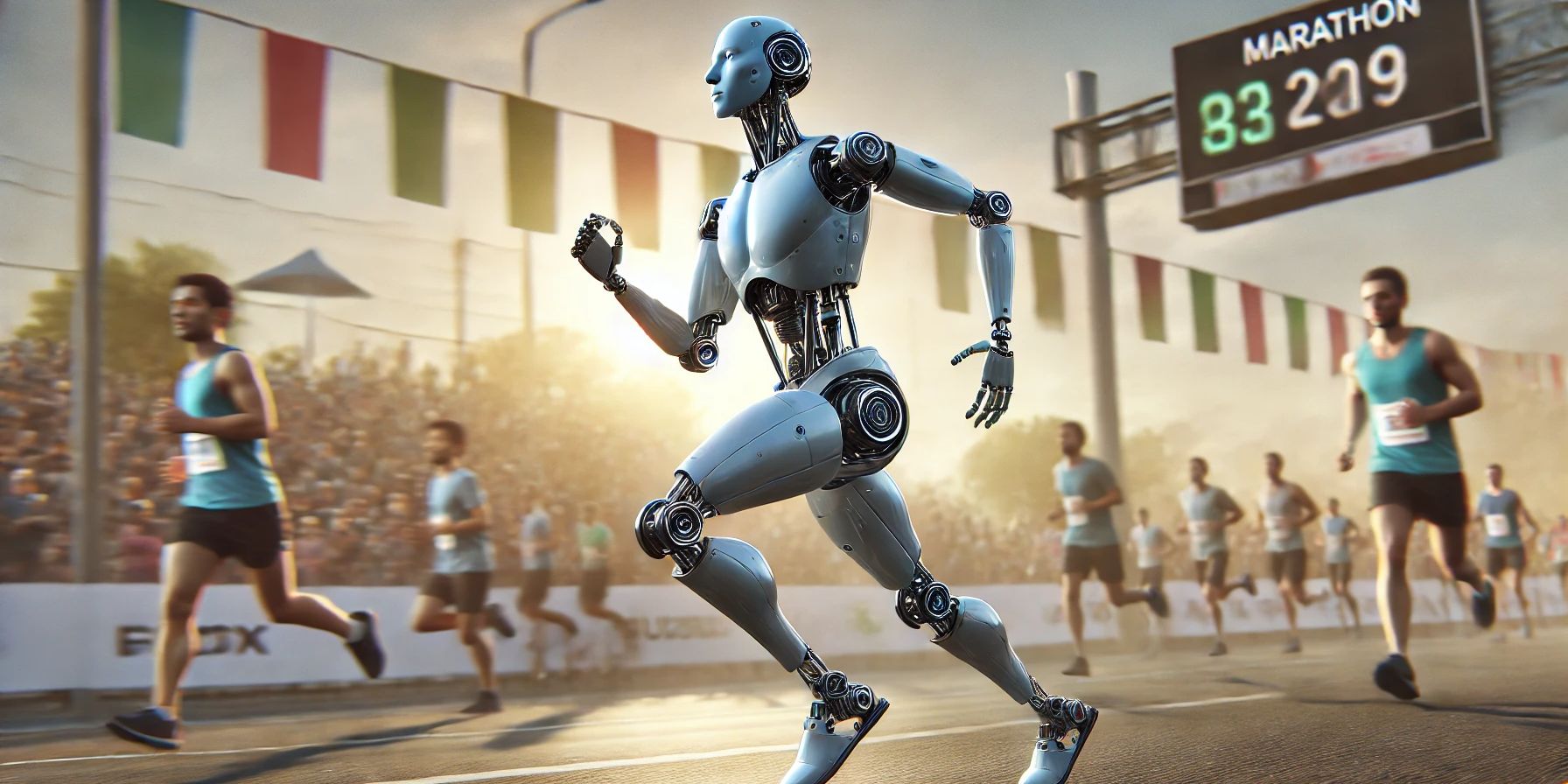 Robot Manusia Buatan China ini Ikutan Lari Marathon