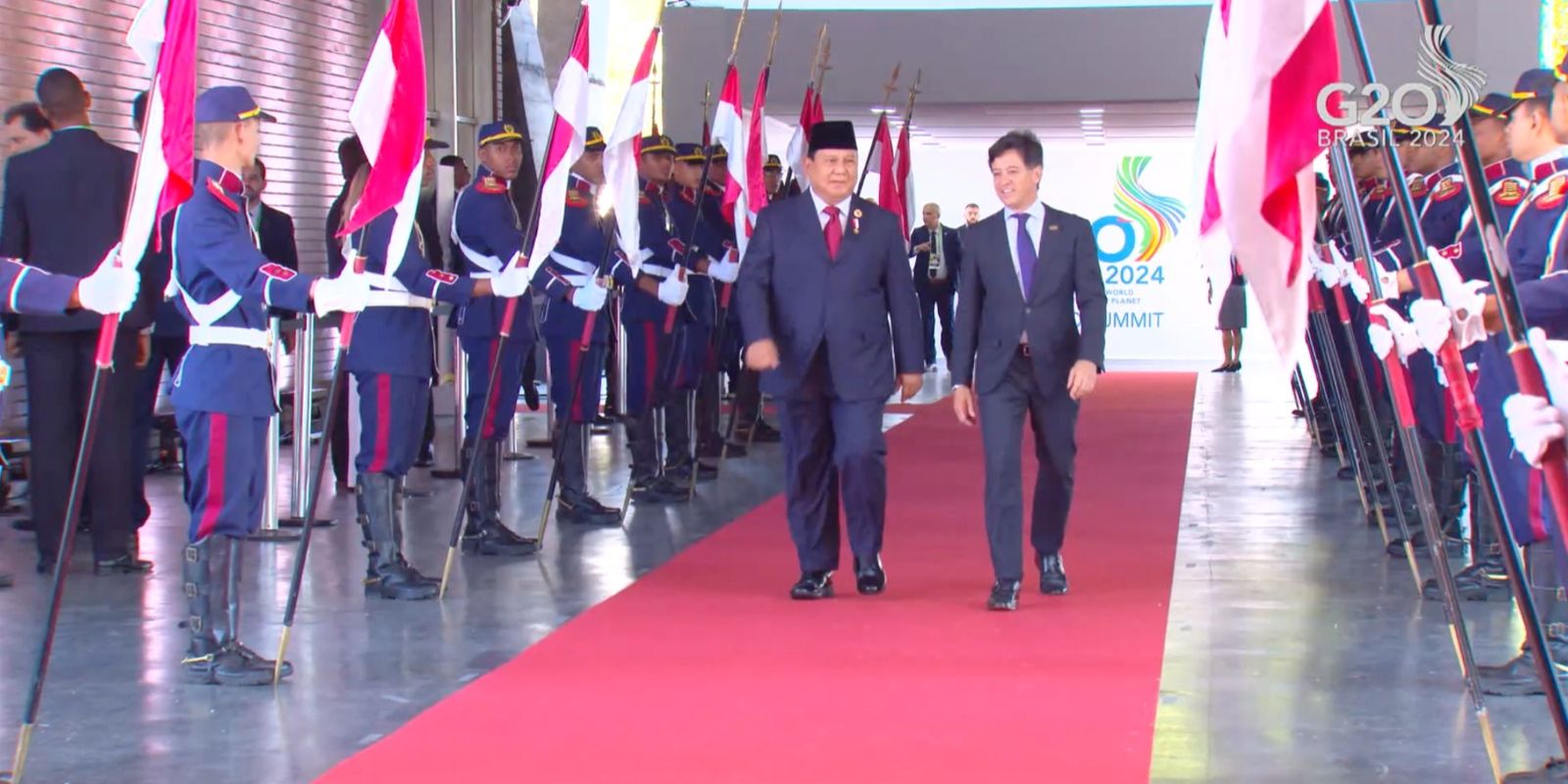 Prabowo Bicara Program Makan Siang Bergizi ke Pimpinan Negara G20 di Brasil