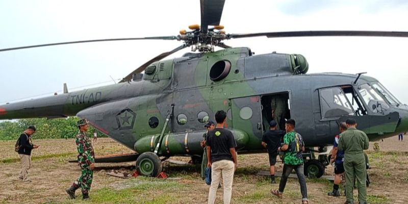 Perbaikan Selesai, Helikopter TNI AD yang Mendarat Darurat di Blora Kembali Terbang