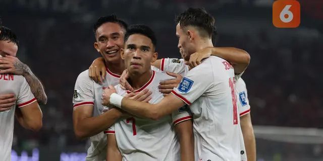 Selebrasi 'Duduk Vincent' Marselino Cetak Gol Kemenangan Indonesia 2-0 Lawan Arab Saudi, Posenya Mirip Cristiano Ronaldo