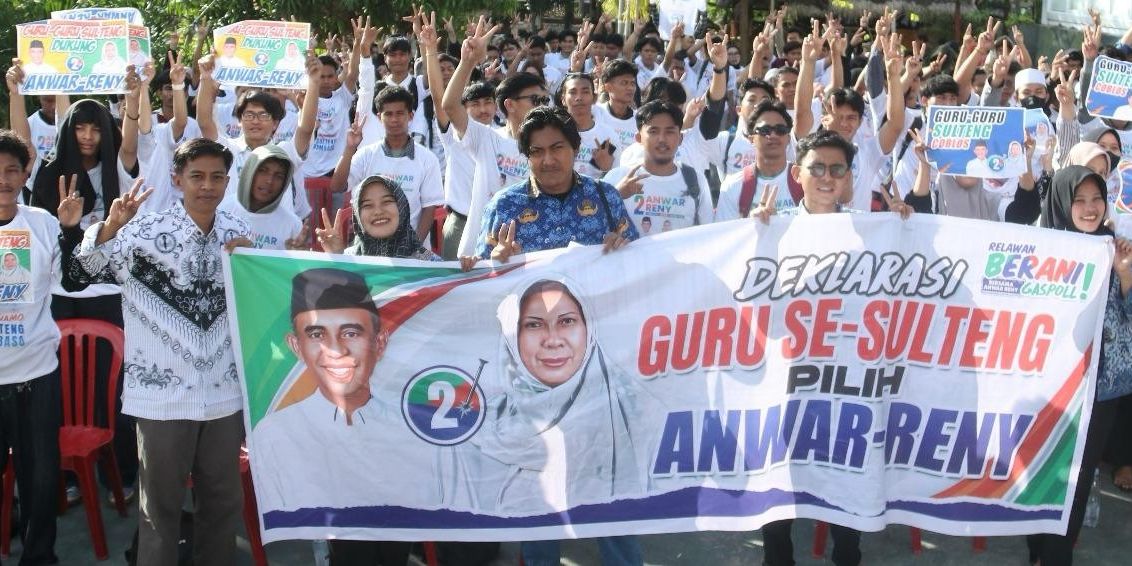 Guru di Sulawesi Tengah Dukung Anwar-Reny: Morowali Berkembang di Bawah Kepemimpinan Beliau