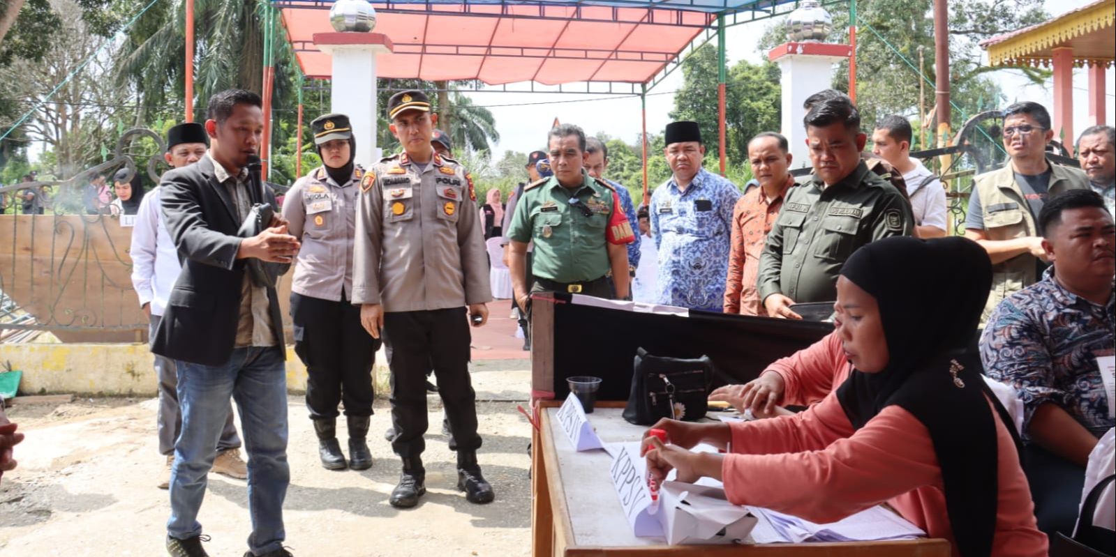 Polres Pelalawan Gandeng KPU Gelar Simulasi Pemungutan dan Penghitungan Suara, Ini Tujuannya