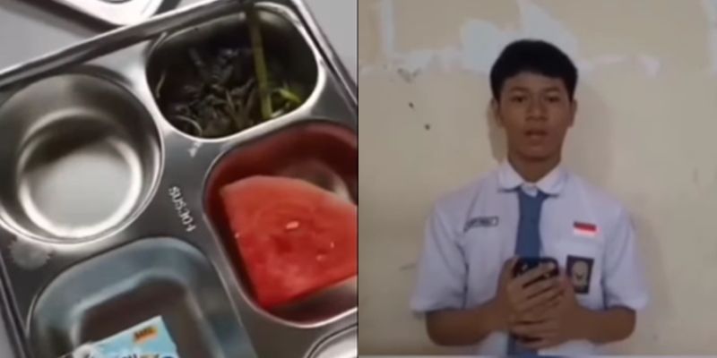 Miris Usai Kritik Makan Gratis yang Tak Lengkap, Siswa SMK Ini Dipanggil Guru dan Bikin Klarifikasi