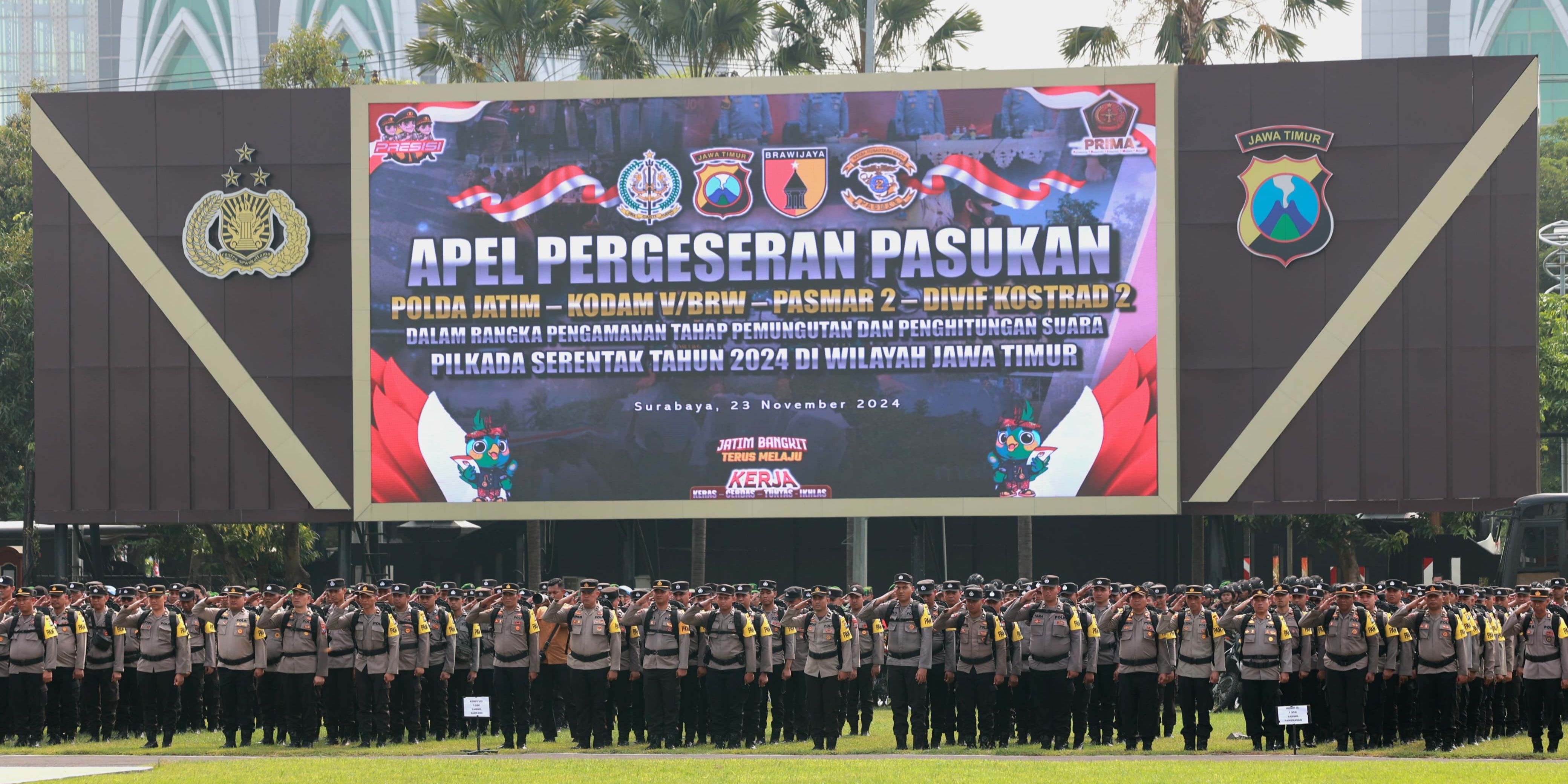 Jelang Pencoblosan Pilkada 2024, Polda Jatim Terjunkan 743 Personel Amankan TPS di Madura