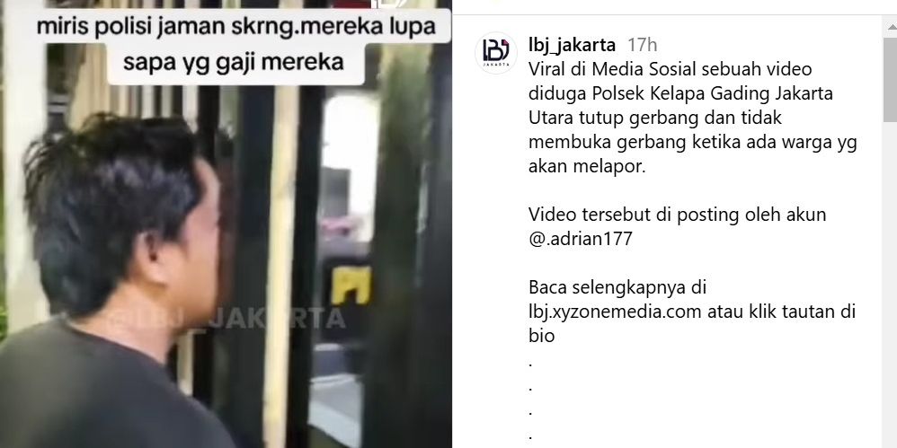 Viral Pria Teriak di Depan Polsek Kelapa Gading Sebut Tutup Tak Layani Warga, Polisi: Dia Maksa Mau Besuk Tahanan