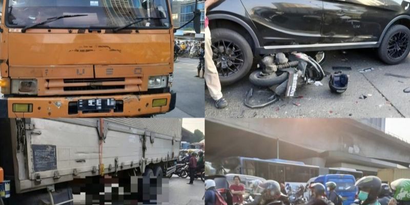 Terungkap Penyebab Truk Tronton Tabrak 6 Kendaraan Tewaskan 1 Pemotor di Slipi