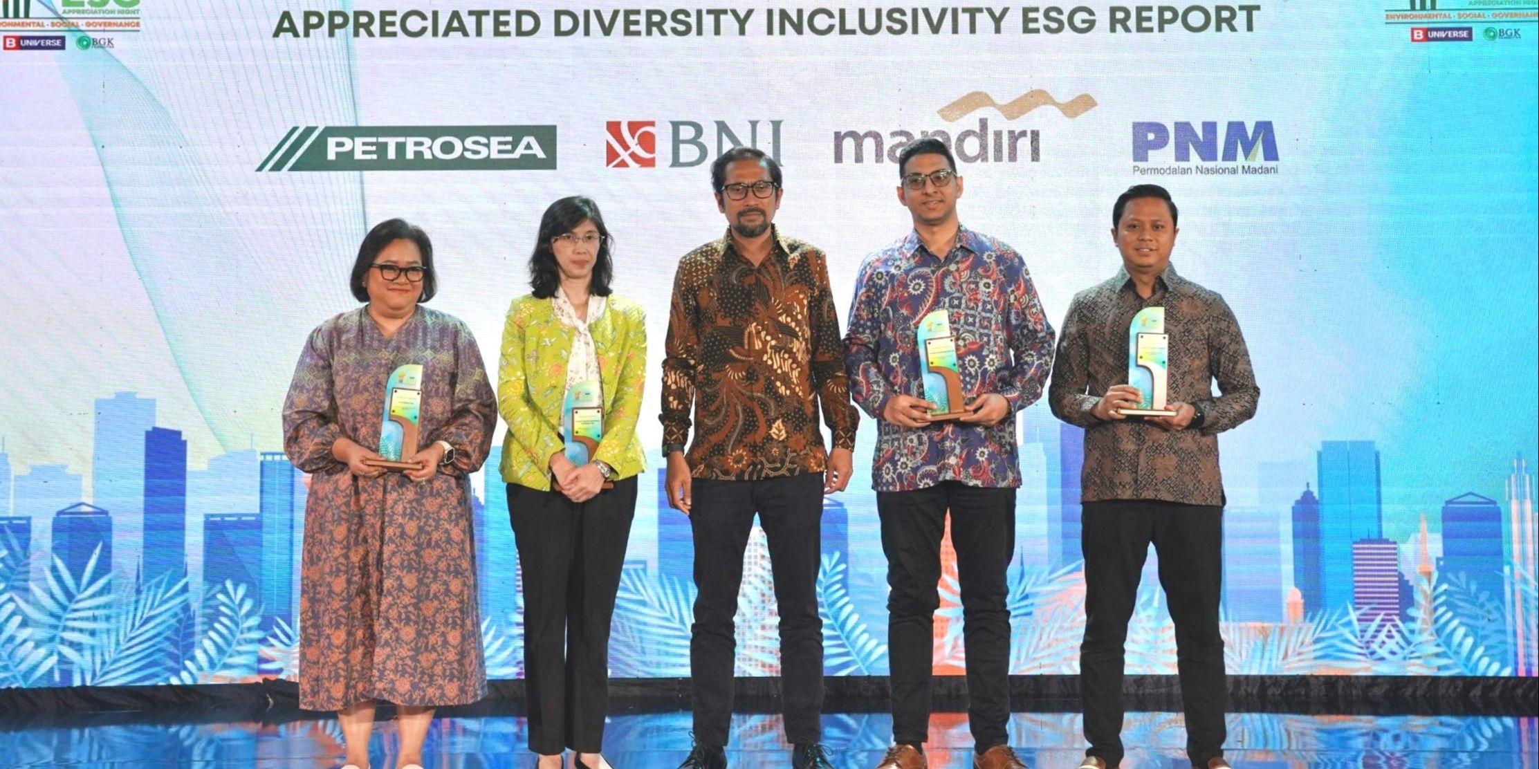 PNM Raih Penghargaan Appreciated Diversity Inclusivity ESG Report di Ajang ESG Appreciation Night