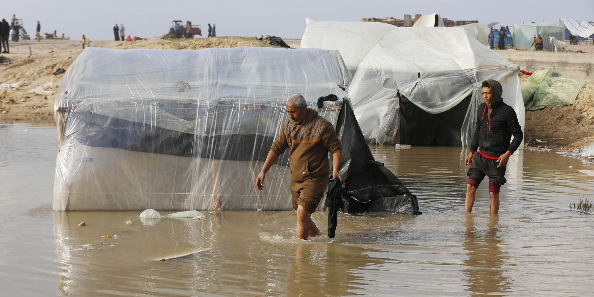 10.000 Tenda Pengungsi di Gaza Hanyut Terbawa Hujan Deras dan Diterbangkan Angin Kencang, Anak-Anak Kelaparan dan Penyakit Merajalela