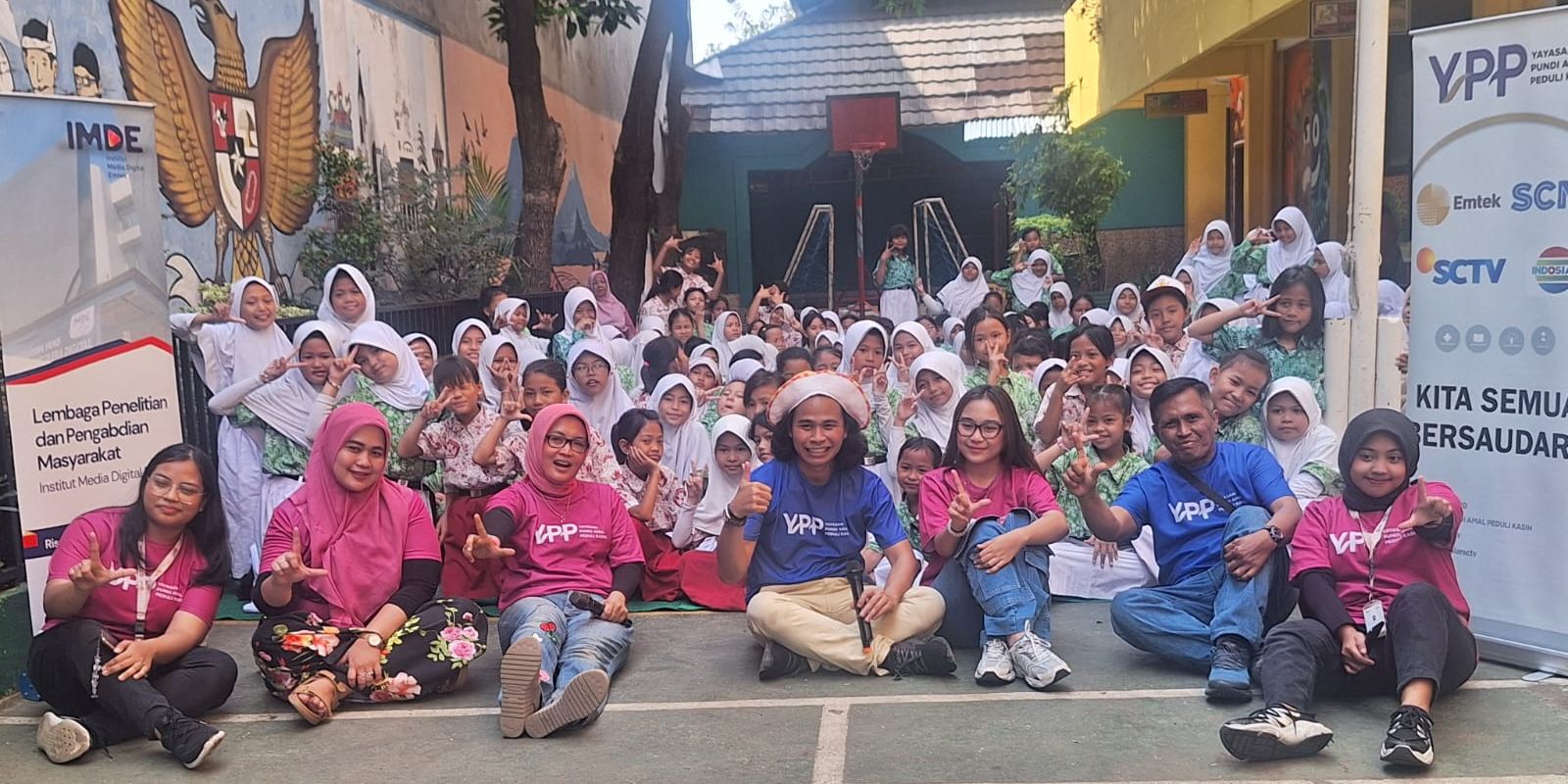 Ratusan Pelajar SDN Balimester 01 Semangat Ikuti Literasi Media oleh IMDE dan YPP Indosiar-SCTV