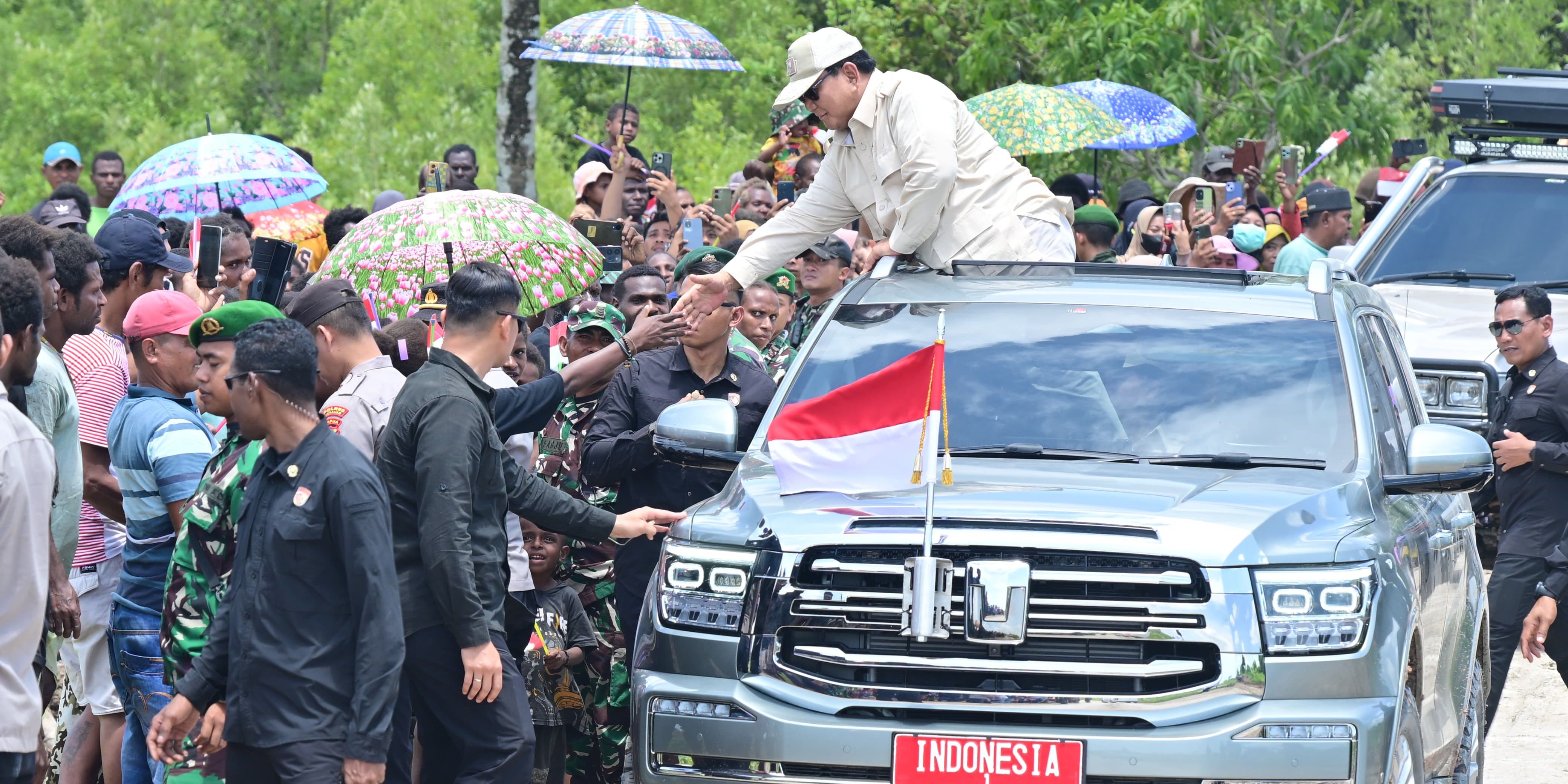 Prabowo Tinjau Program Cetak 1 Juta Hektar Sawah di Merauke