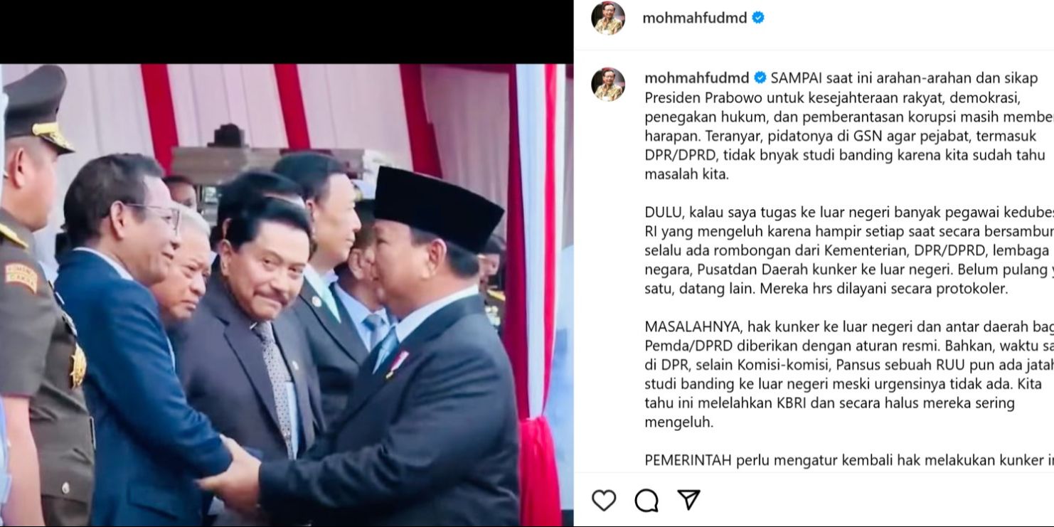 Mahfud MD Bongkar Kelakuan Pejabat RI Study Banding ke Luar Negeri: Dilayani Protokoler, Urgensi Tidak Ada