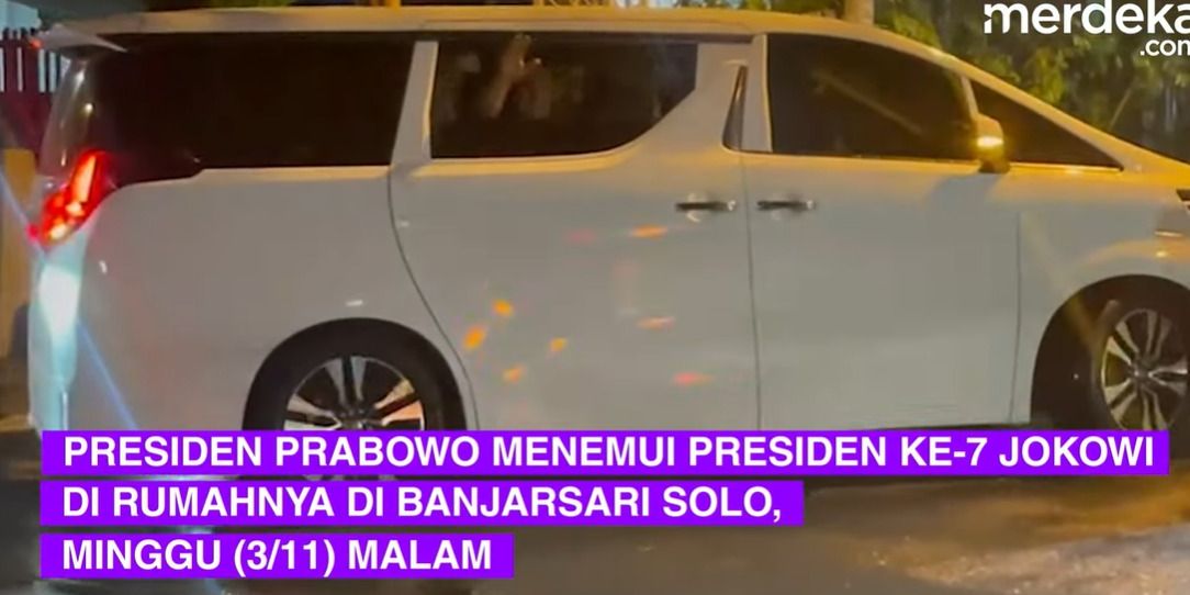 VIDEO: Malam Hari, Prabowo Mendadak Datangi Jokowi di Rumahnya di Solo