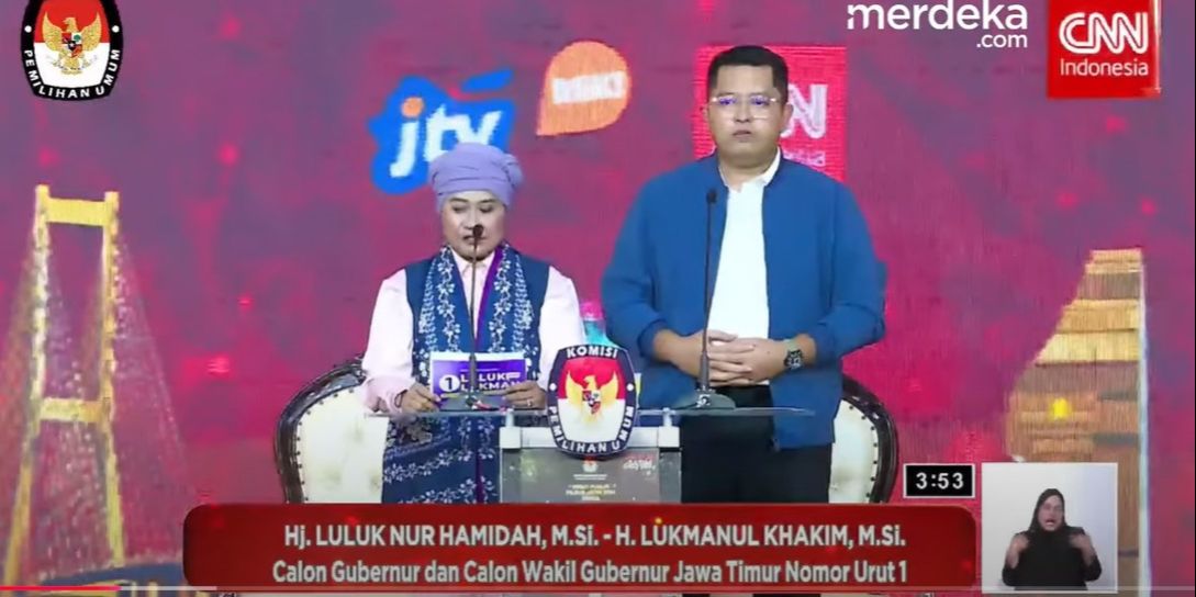 VIDEO: Keras! Nada Tinggi Cagub Luluk Soal Korupsi Jatim Tertinggi, Lukman Singgung Prabowo