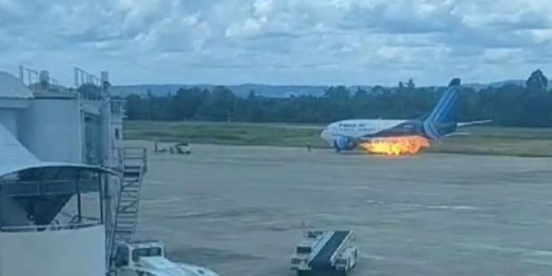 Trigana Air Percikkan Api di Bandara Sentani, 4 Orang Terluka karena Lompat dari Jendela Darurat