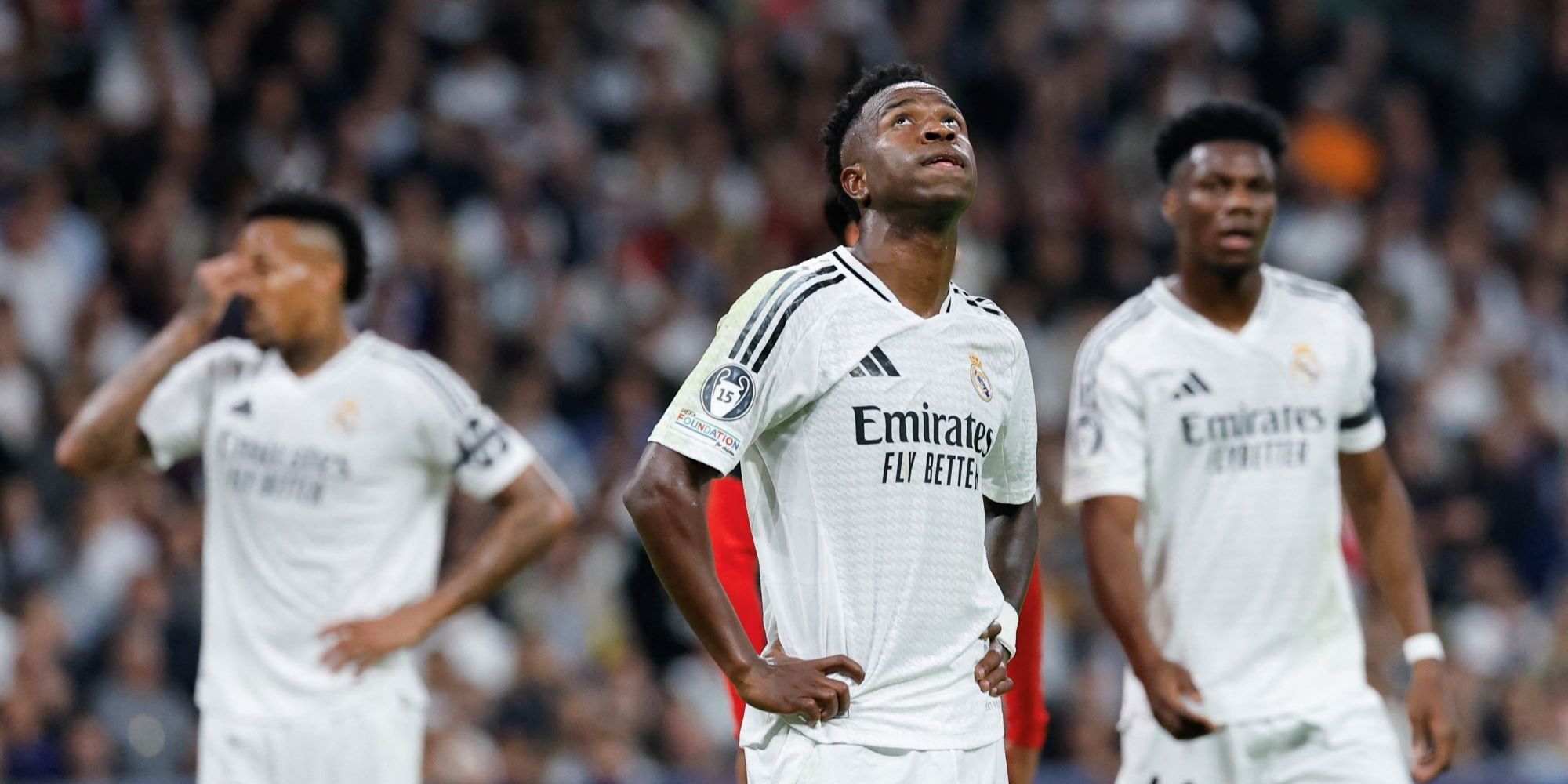 FOTO: Wajah Lesu Vinicius Cs usai Real Madrid Dihancurkan AC Milan 1-3