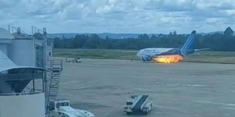 Trigana Air Buka Suara soal Pesawat Percikkan Api di Bandara Sentani