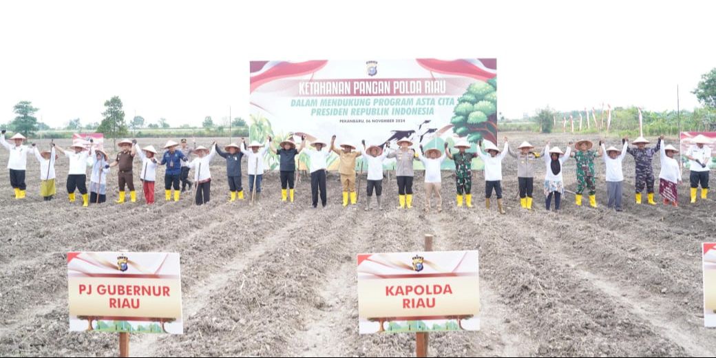 Puluhan Hektare Lahan di Riau Dipakai untuk Program Ketahanan Swasembada Pangan