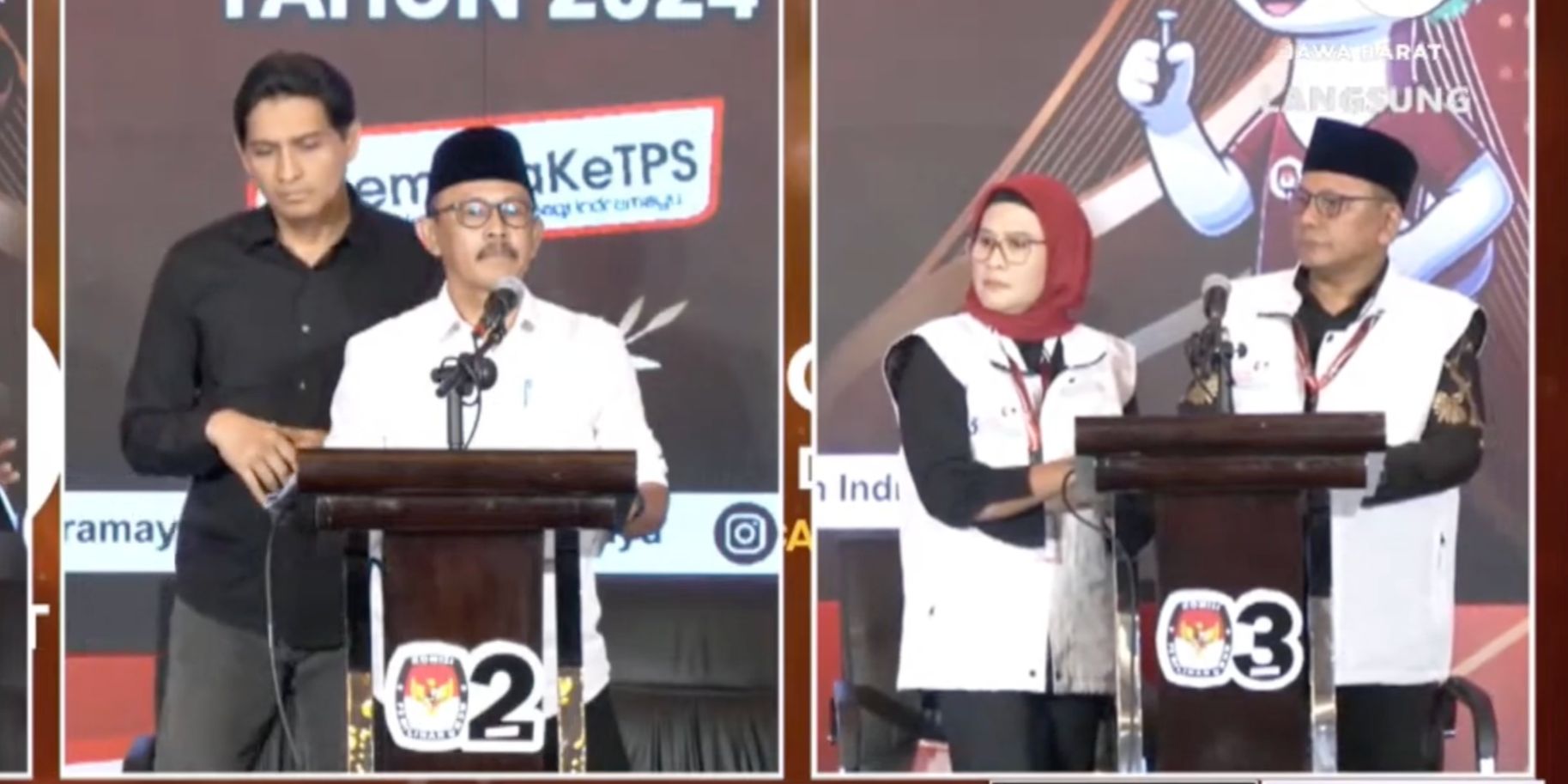 Panggung Debat Panas Nina Agustina vs Lucky Hakim, Saling Serang Sampai Sindir ‘Bupati Bukan Raja’