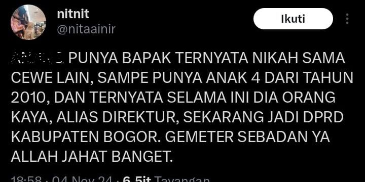 Profil Candra Kusuma, Anggota DPRD Kabupaten Bogor yang Perselingkuhannya Dibongkar Anak di Medsos