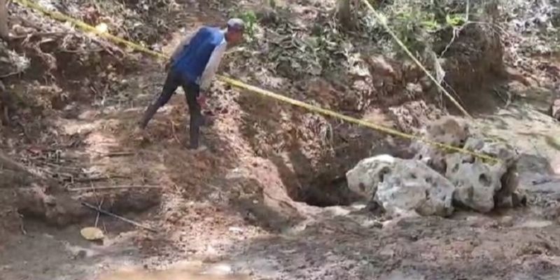 Penjelasan Badan Geologi soal Lubang Misterius di Blitar Isap Air Sungai hingga Kering