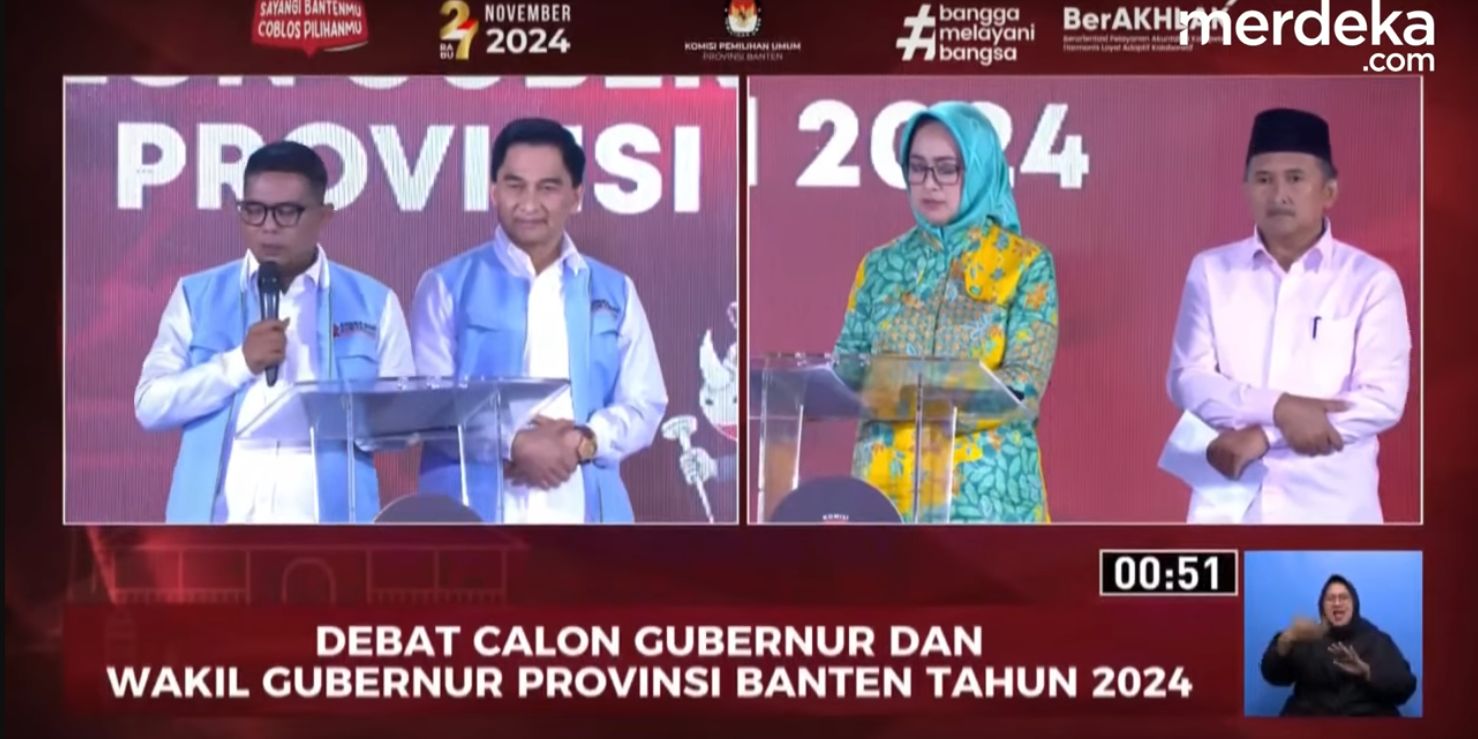 Debat Pilkada Banten soal Stunting: Ade Sumardi Bicara Hulu ke Hilir, Dimyati Bawa Nama Prabowo Bikin Penonton Riuh