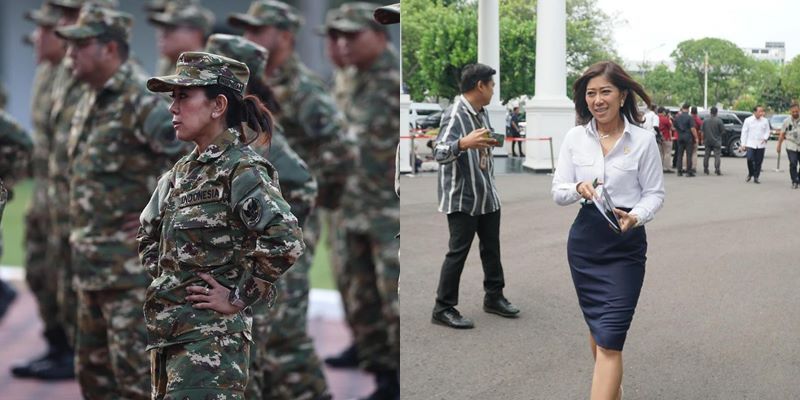 Penampilan Cantik Menteri Meutya Pakai Loreng Hingga Berkemeja Putih Saat Rapat dengan Prabowo