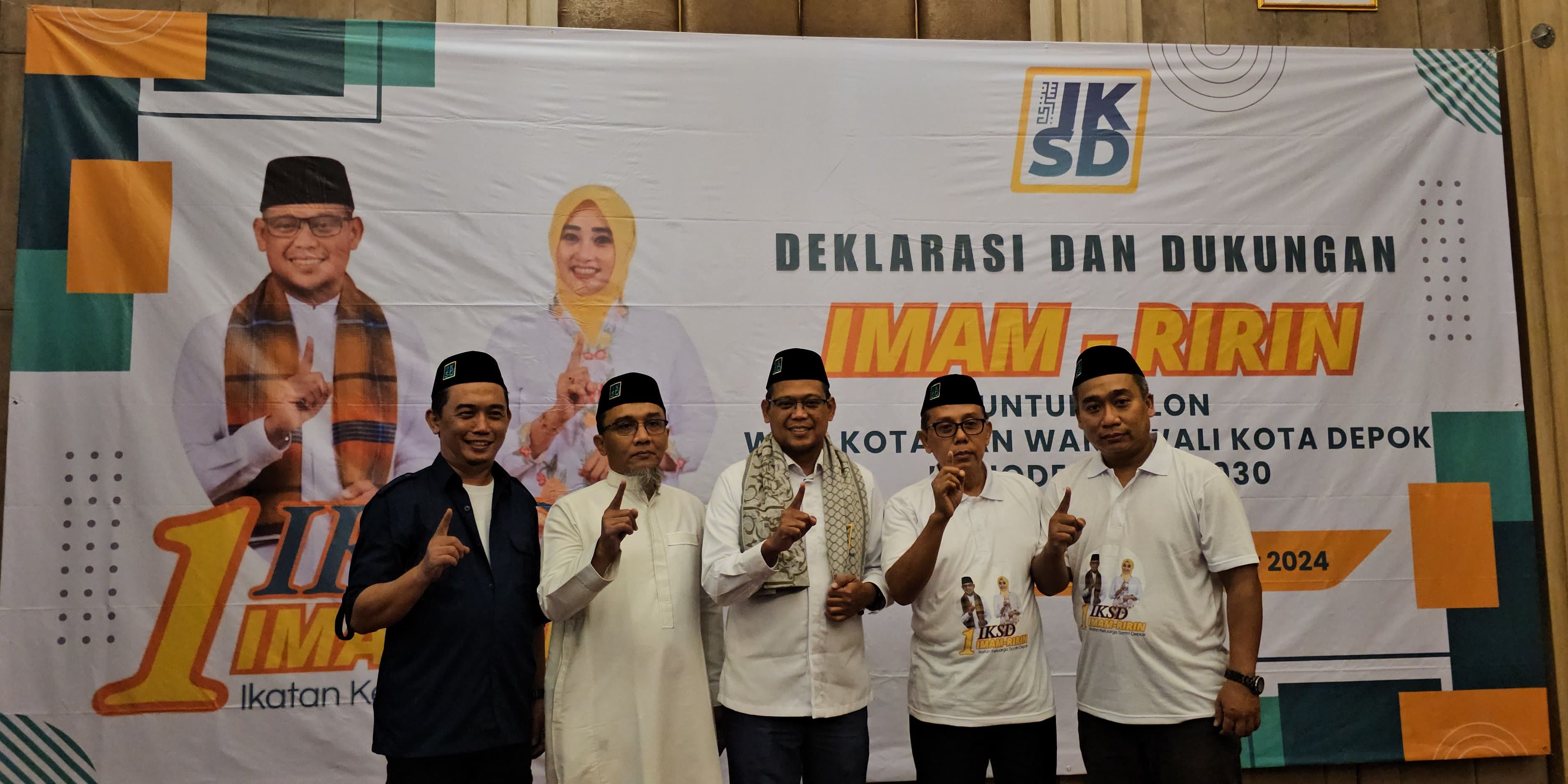 Keluarga Kiai dan Santri Dukung Imam-Ririn di Pilkada Depok, Targetkan Kemenangan 75%