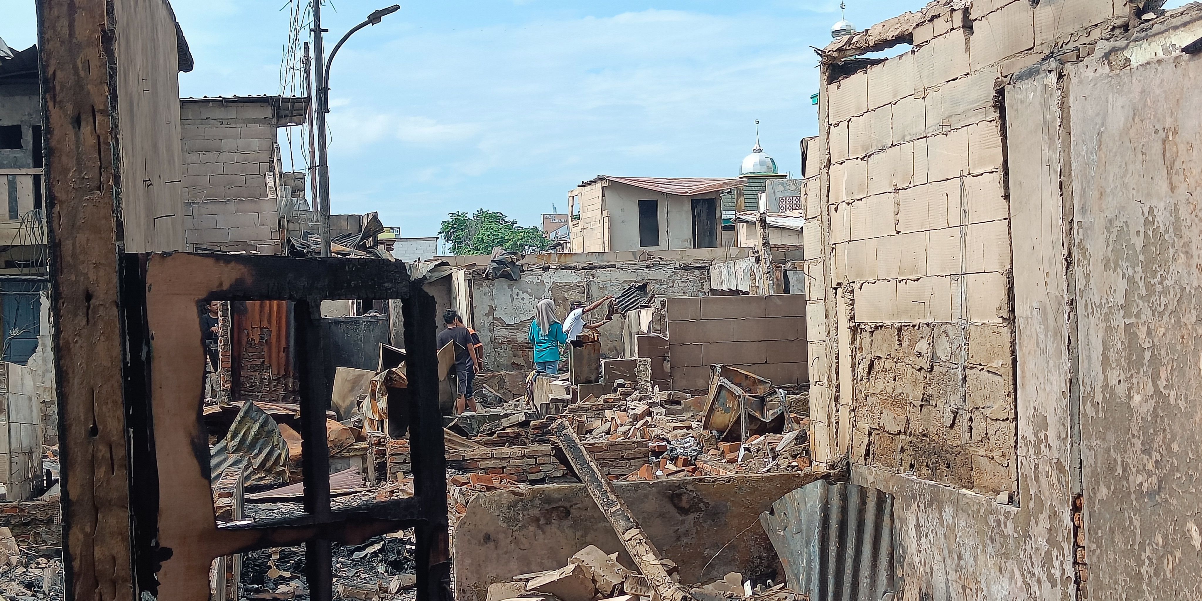 Ratapan Korban Kebakaran di Kemayoran, Rumah jadi Abu Hanya Pakaian di Badan yang Selamat