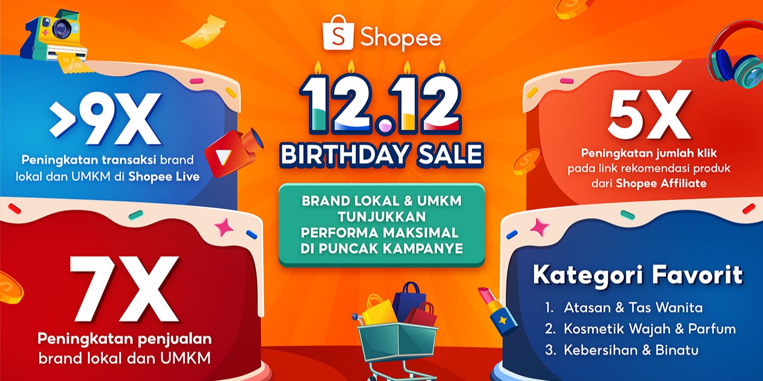 Puncak Kampanye 12.12 Birthday Sale: Brand Lokal dan UMKM Berhasil Tingkatkan Penjualan hingga 7 Kali Lipat