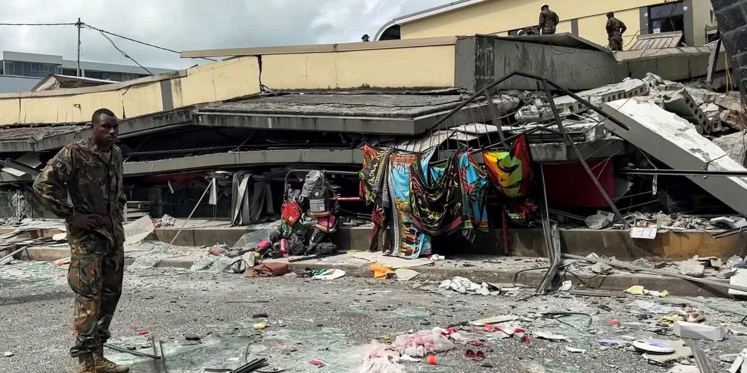 FOTO: Gempa Dahsyat Guncang Vanuatu, Bangunan Hancur dan Mayat-Mayat Tergeletak di Jalanan