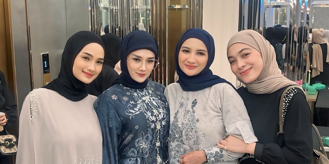 7 Potret Cantik Anggun Faby Marcelia Pakai Kerudung dan Gamis Bareng Selebriti Berhijab, Didoakan Konsisten Tutup Aurat