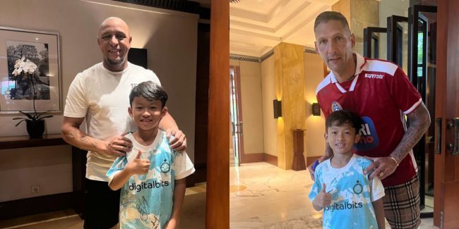 Anak Okie Agustina Pamer Kebersamaan Bareng Marco Materazzi hingga Roberto Carlos, Bintang Sepak Bola Dunia